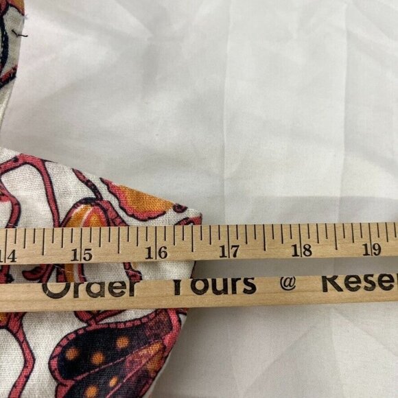 House Of Harlow 1960 Linen Blend Floral Print Sleeveless Romper Size 6 Women - Picture 9 of 12